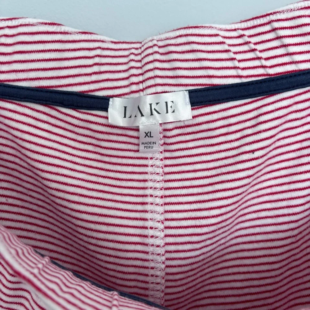 LAKE Pajamas Men’s Red Striped Pajama Pants – Size XL